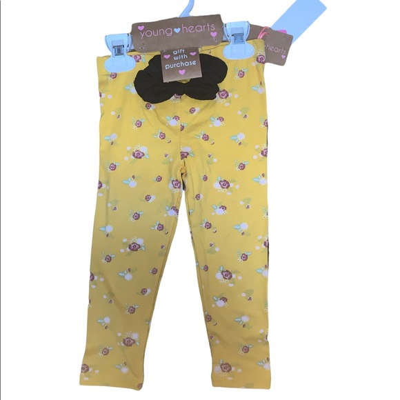 2 set of leggings with hair tie - Picture 1 of 5